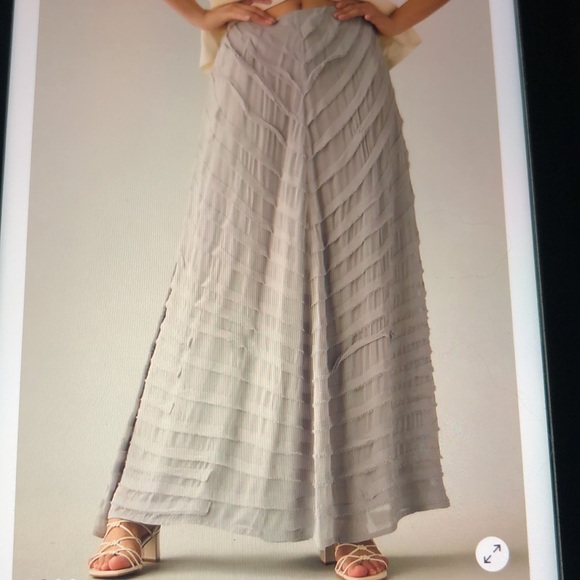 Bianca Nygard Black Ruffle Stripe Maxi Skirt. - Picture 11 of 11